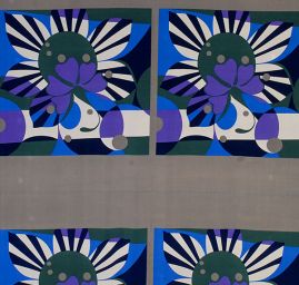 Úplet viskozový lesklý povrch květinový motiv