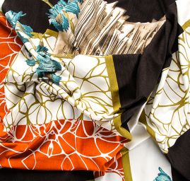 Úplet viskozový květy