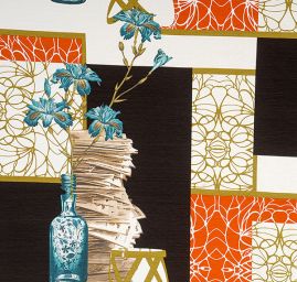 Úplet viskozový květy