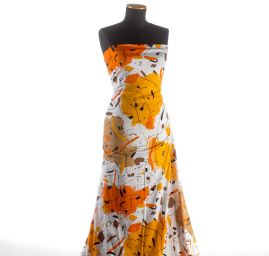 Úplet bavlněný okrová oranžová