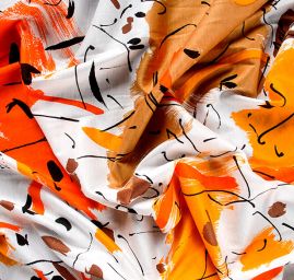 Úplet bavlněný okrová oranžová