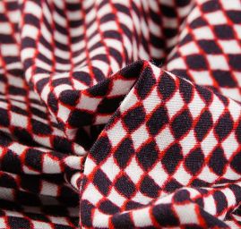 Úplet viskozový geometrický vzor