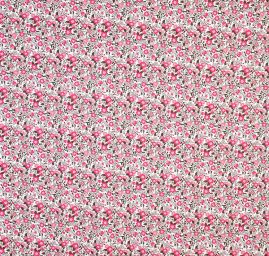 Úplet viskozový růžové květy