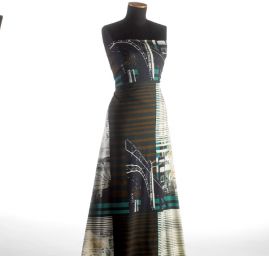 Úplet viskozový motiv města a archytektury