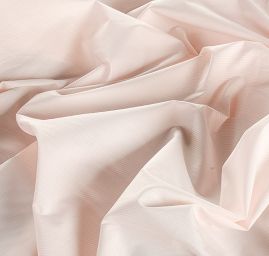 Bavlněná látka vzor proužky pudrová/smetanová