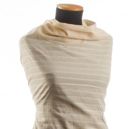 Podšívka žakár pruhy smetanová