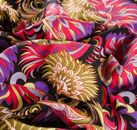 Kostýmová látka piké etno vzory