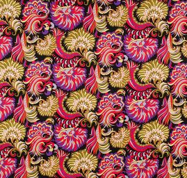 Kostýmová látka piké etno vzory