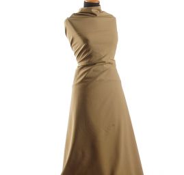 Kostýmová vlněná látka vzor proužky khaki zelená