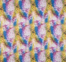 Jemný satén digitální tisk zvířecí motiv zelená