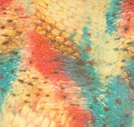 Žakárová látka tisk motiv hadí kůže červená