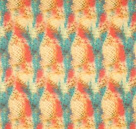 Žakárová látka tisk motiv hadí kůže červená