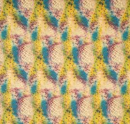 Žakárová látka tisk motiv hadí kůže fialová