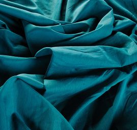 Viskozová látka vzor proužky tyrkys