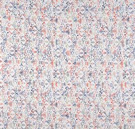 Letní úplet motiv květinového ornamentu bílý