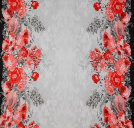 Letní úplet červené květy