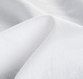 Bavlněný etamín kreš lomená bílá