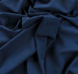 Žoržet šatový oboustranně pružný tmavě modrý