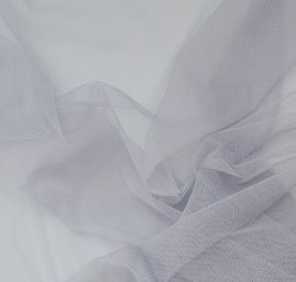 Tyl pružný jemný v šedomodré barvě