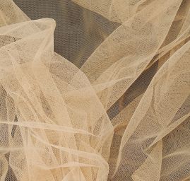 Tyl pružný jemný v tělové barvě 