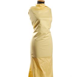 Pružná bavlněná látka pastel žlutá II.jakost