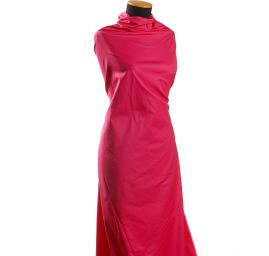 Pružná bavlněná látka fuchsiová