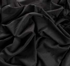 Len pružný směs s viskozou černý