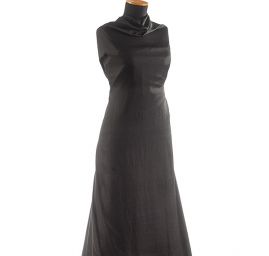 Cupro šatová látka černá