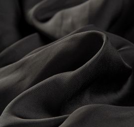 Cupro šatová látka černá