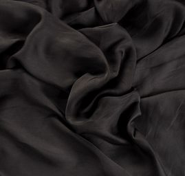 Cupro šatová látka černá