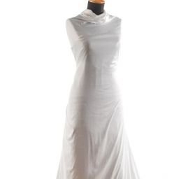 Cupro šatová látka slonová kost