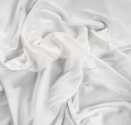 Cupro šatová látka slonová kost