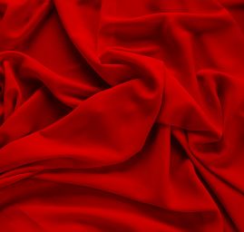 Žoržet pružný jednobarevný červený