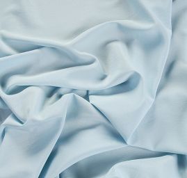 Krepdešín imitace hedvábí světle modrý