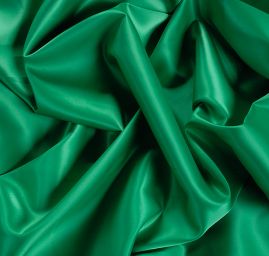 Satén pružný pololesk zelený