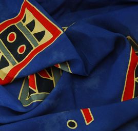 Látka z kolekcie Etno štýl modrá