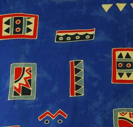 Látka z kolekcie Etno štýl modrá