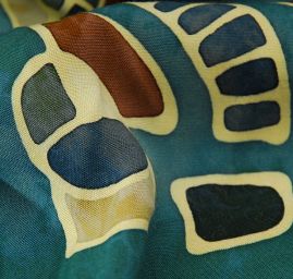 Látka z kolekcie Etno štýl zelená