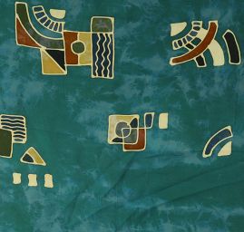 Látka z kolekcie Etno štýl zelená