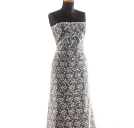 Krajka tylová drobná výšivka slonová kost