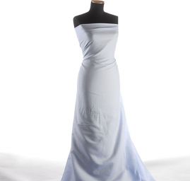 Bavlněná látka vzor proužky sv.modrá bílá