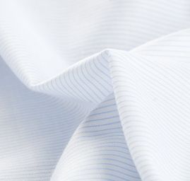 Bavlněná látka proužky modré