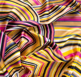 Hedvábný satén geometrický vzor