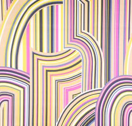 Hedvábný satén geometrický vzor