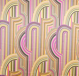 Hedvábný satén geometrický vzor