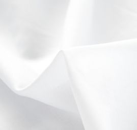Bavlněná pružná košilová látka bílá
