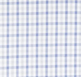 Bavlněná látka pružná modrá kostka