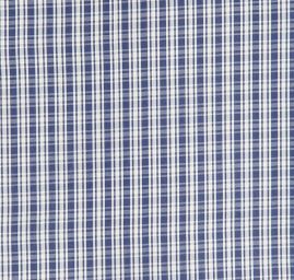 Bavlněná látka pružná jemná kostka modrá