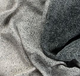 Hedvábný satén pepř/sůl 