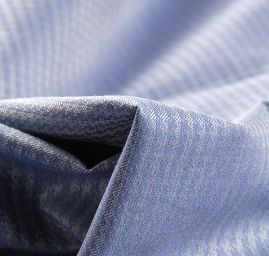 Viskozová žakárová látka šedomodrá pepito vzor